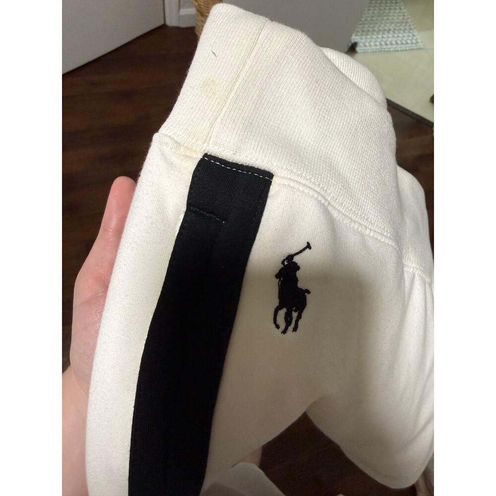 Ralph Lauren NWT Women's Tennis US Open Wide Leg Sweatpants White Sz L - Picture 9 of 9